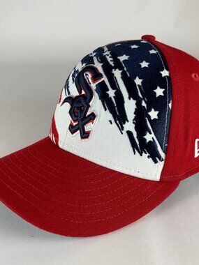 Chicago White Sox Red White Blue New Era 59Fifty 4th of July Fitted Hat 7 1/2